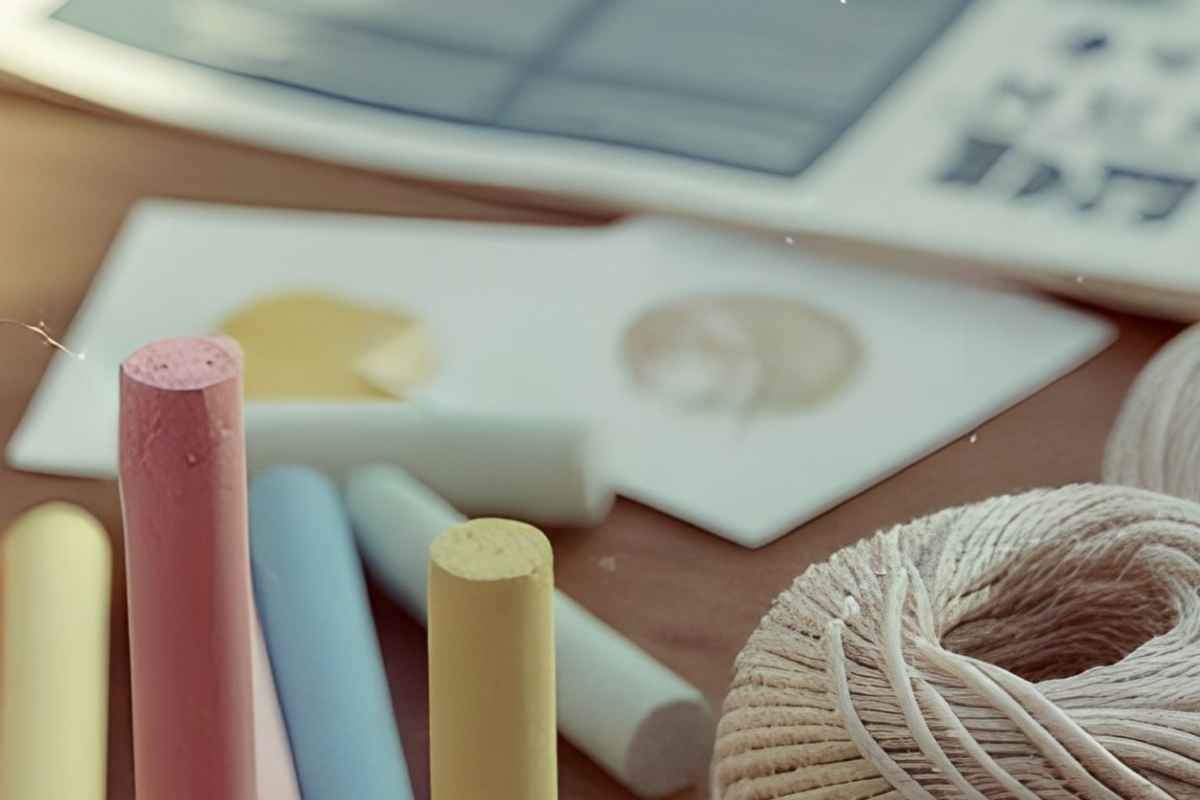 Materiales organizados para una actividad de acción social en Sucamiño.